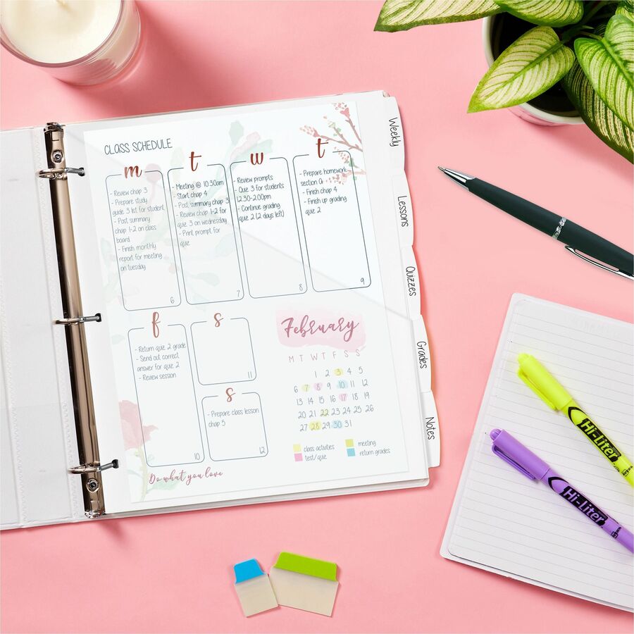 Avery® Write & Erase Pocket Plastic Dividers