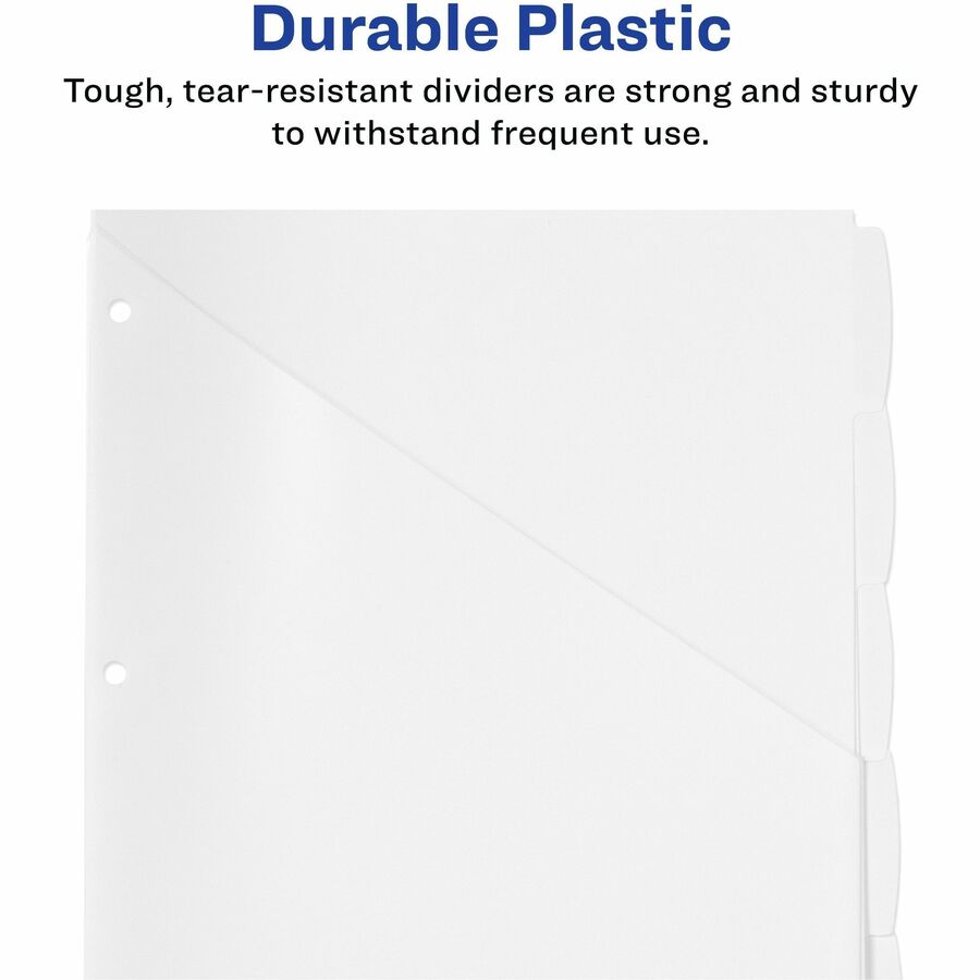 Avery® Write & Erase Pocket Plastic Dividers