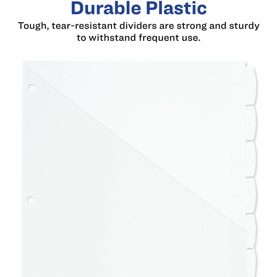 Avery® Write & Erase Pocket Plastic Dividers