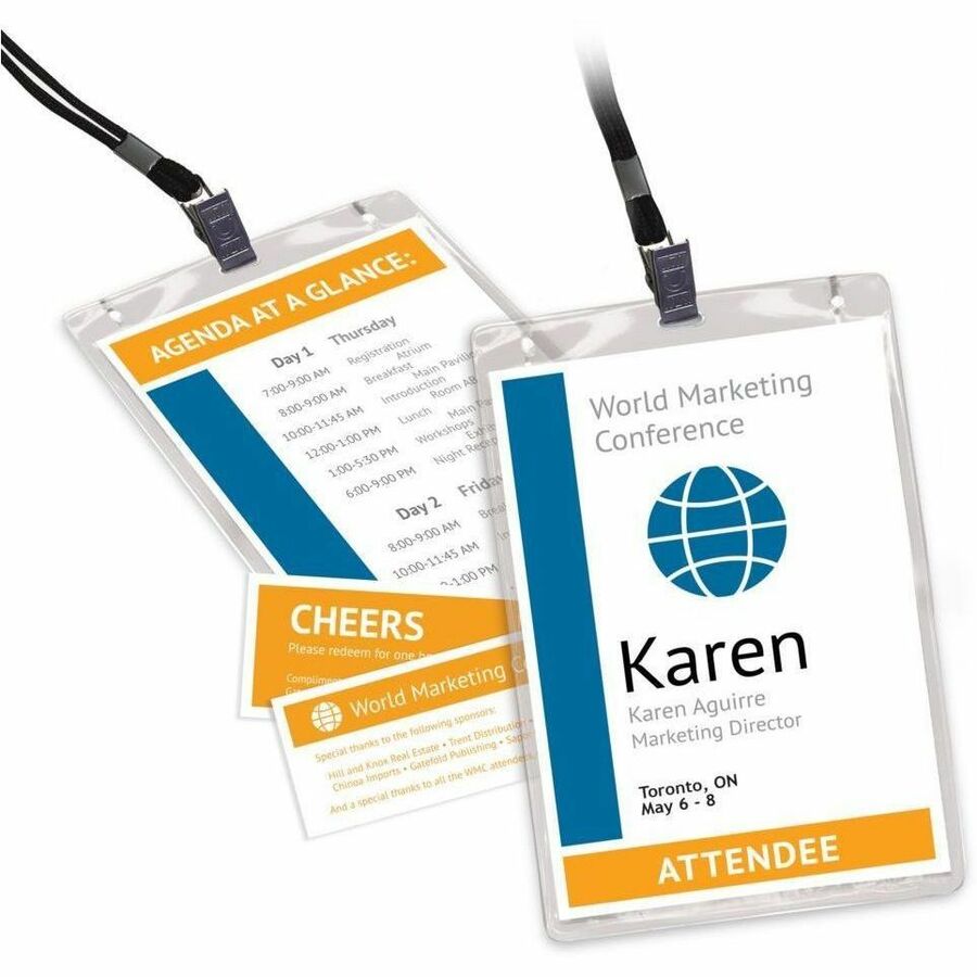 Avery® Vertical Name Badges with Tickets Kit