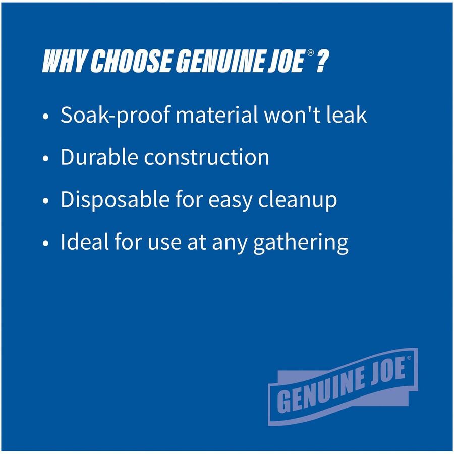Genuine Joe 10" Printed Paper Plates