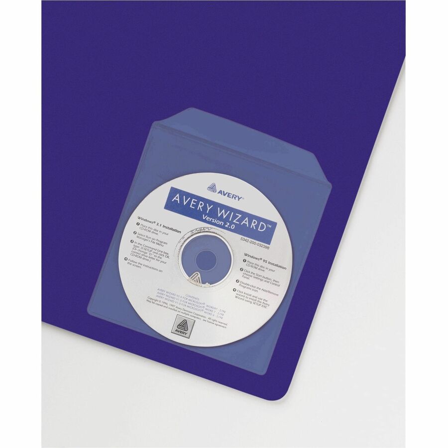 Avery® Vinyl Self-Adhesive Media/CD/DVD Pockets