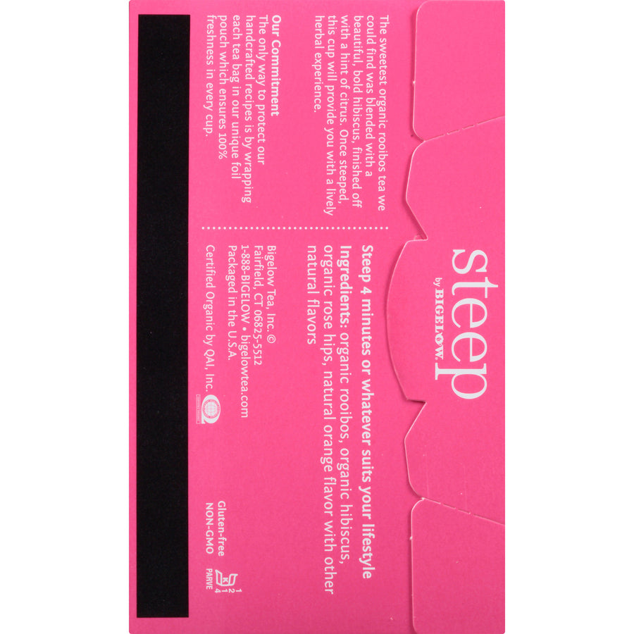 Steep by Bigelow® Rooibos Hibiscus Herbal Tea Bag
