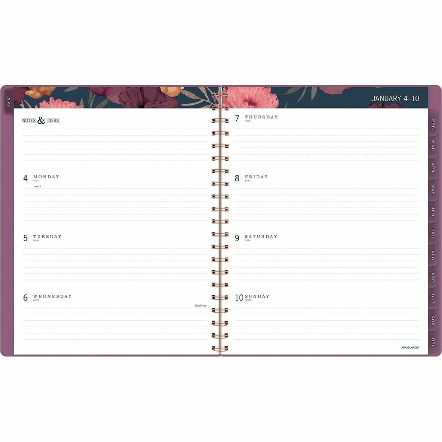 At-A-Glance Dark Romance Weekly Monthly Planner, Large, 8 1/2" x 11"