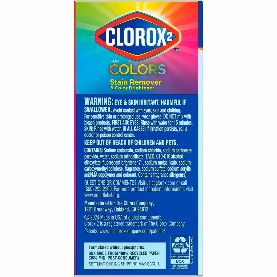 Clorox for Colors Stain Remover and Color Brightener Powder