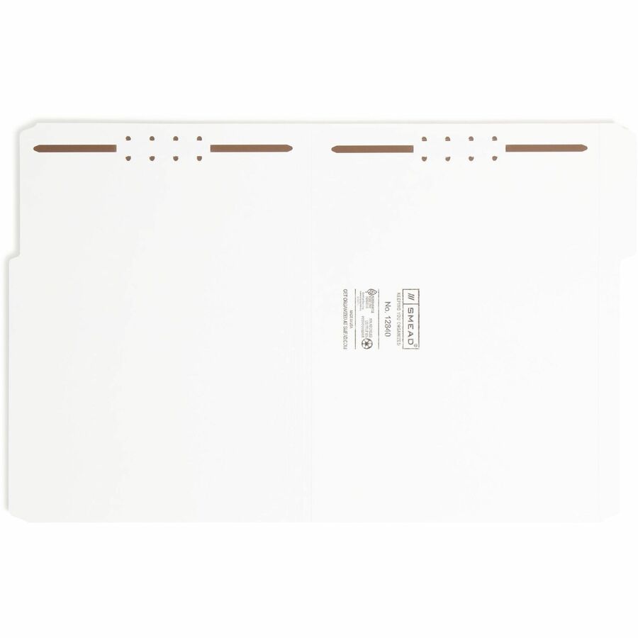 Smead 1/3 Tab Cut Letter Recycled Fastener Folder
