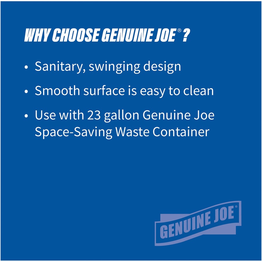 Genuine Joe Space-saving Container Swing Lid