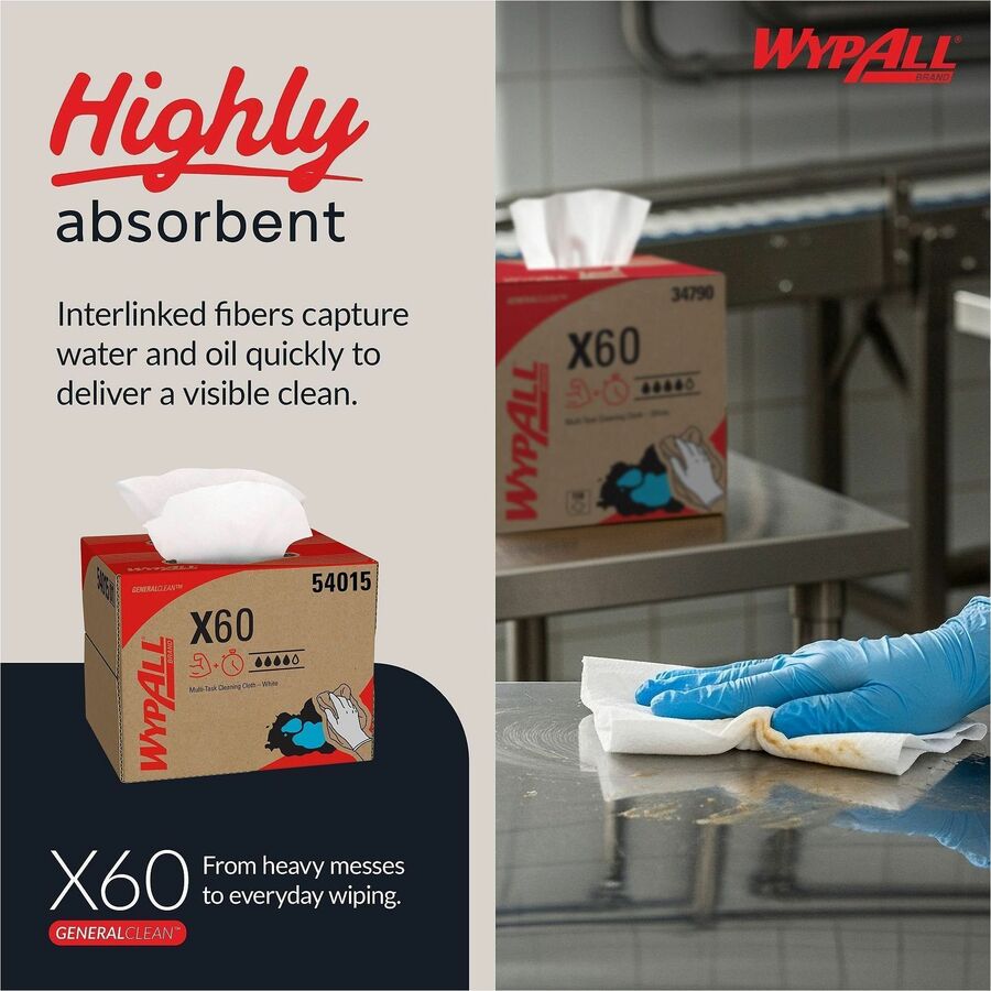 Wypall GeneralClean X60 Multi-Task Cleaning Cloths - Brag Box