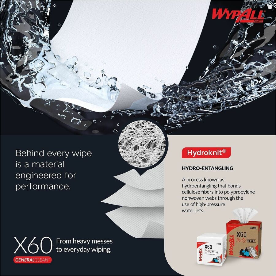Wypall GeneralClean X60 Multi-Task Cleaning Cloths - Brag Box