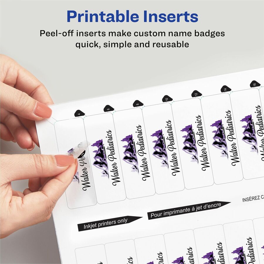 The Mighty Badge® by Avery® Reusable Magnetic Professional Name Badge Kits