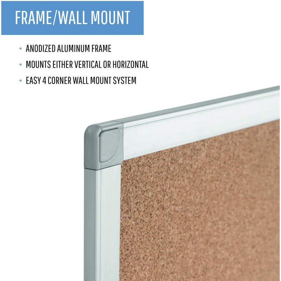 MasterVision Ayda Cork Bulletin Board