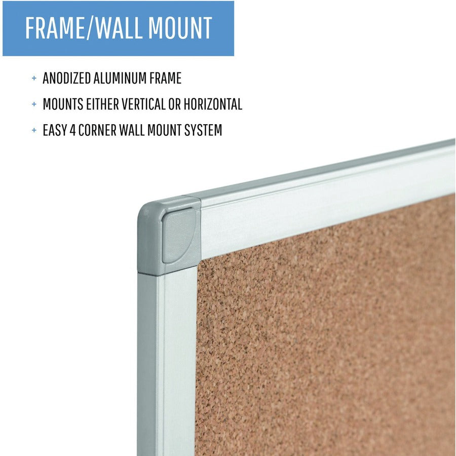 MasterVision Ayda Cork Bulletin Board