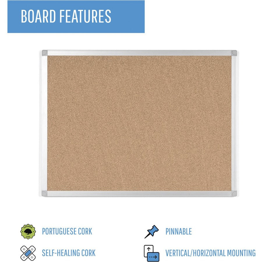 MasterVision Ayda Cork Bulletin Board
