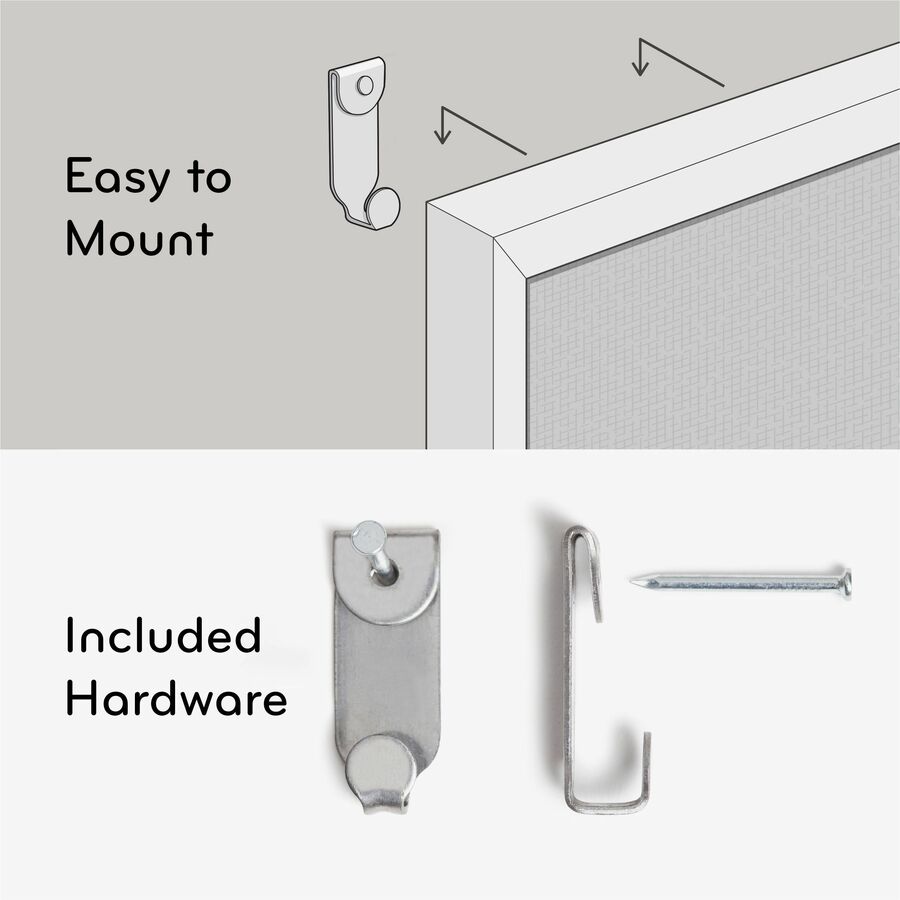 U Brands Linen Bulletin Board