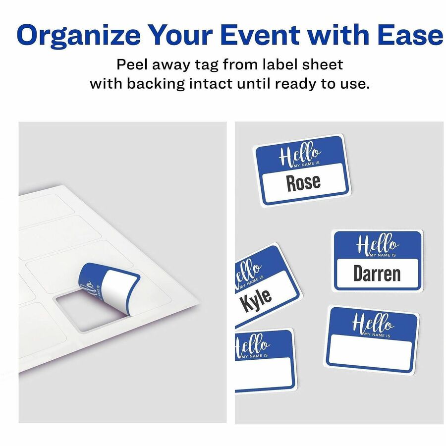 Avery® Self-Adhesive Name Tags