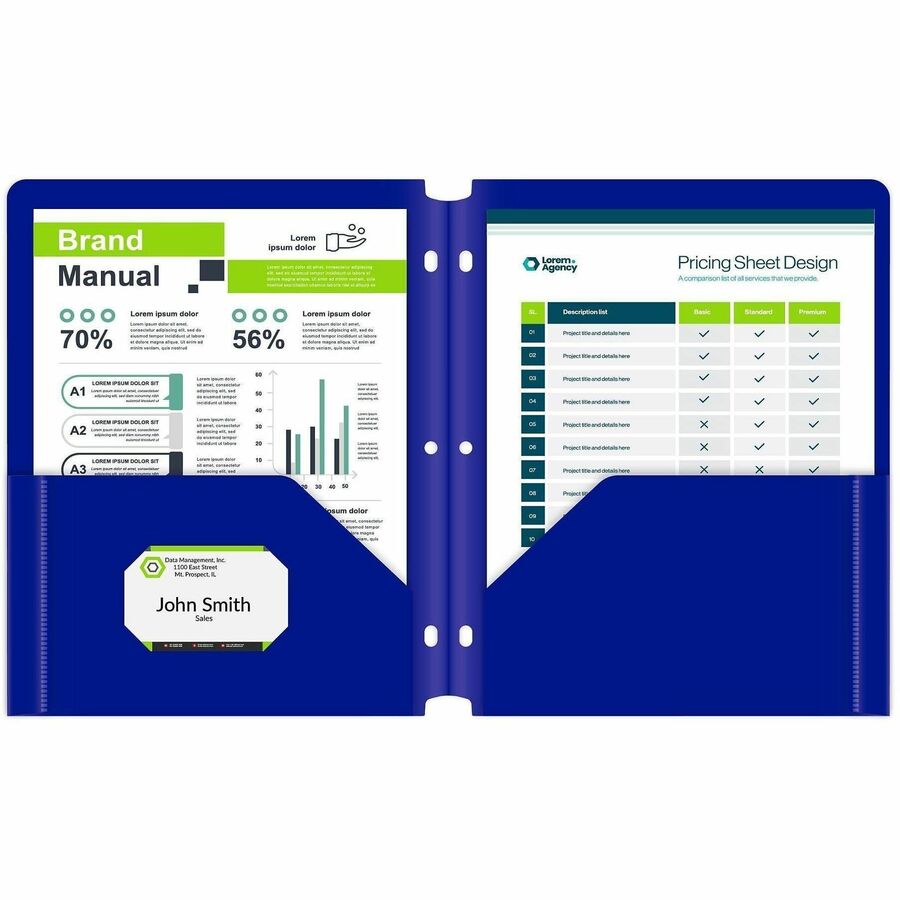 C-Line 2-pocket Heavyweight Poly Portfolio Pocket
