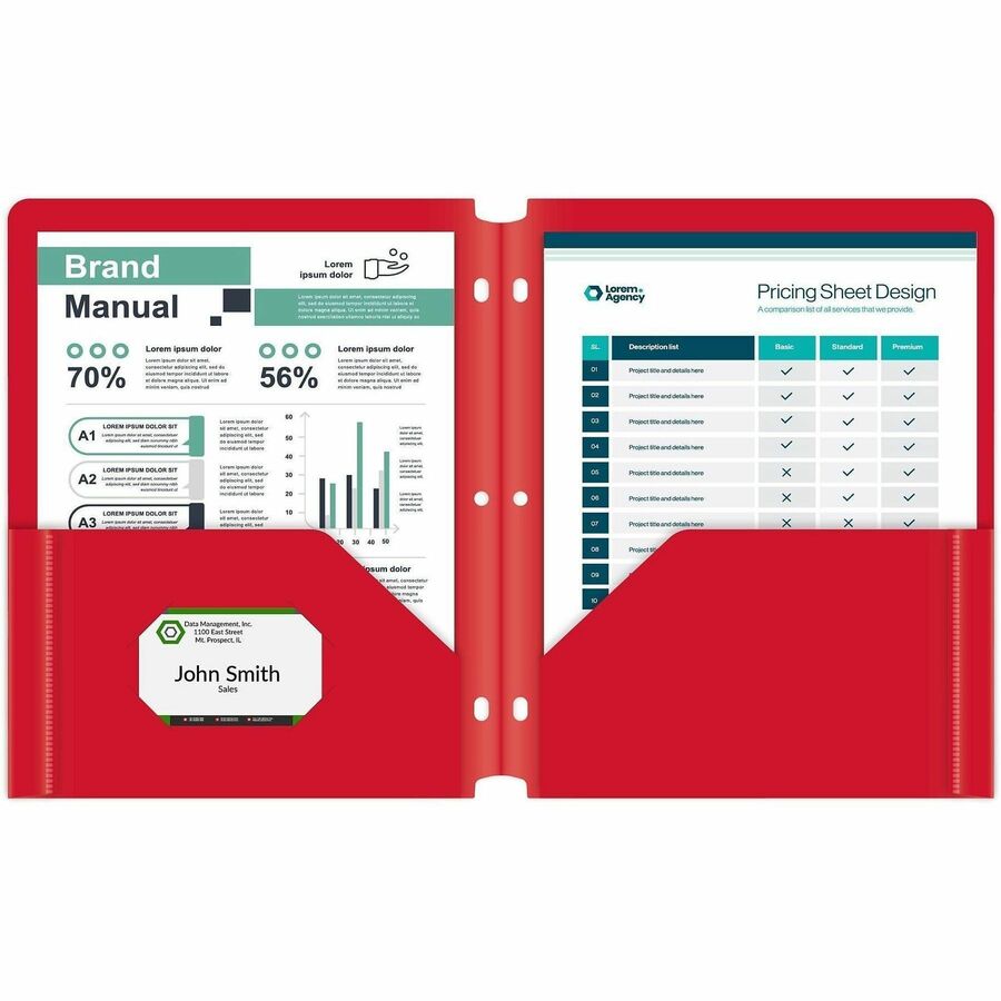 C-Line 2-pocket Heavyweight Poly Portfolio Pocket
