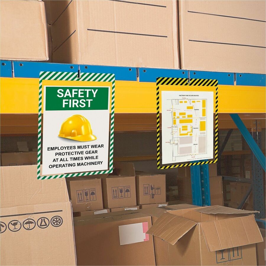 C-Line Safety Striped Shop Ticket Holders