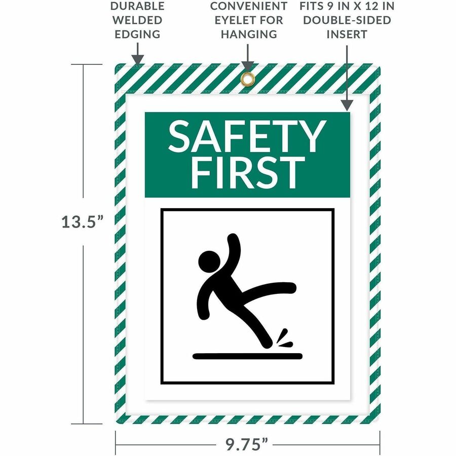 C-Line Safety Striped Shop Ticket Holders