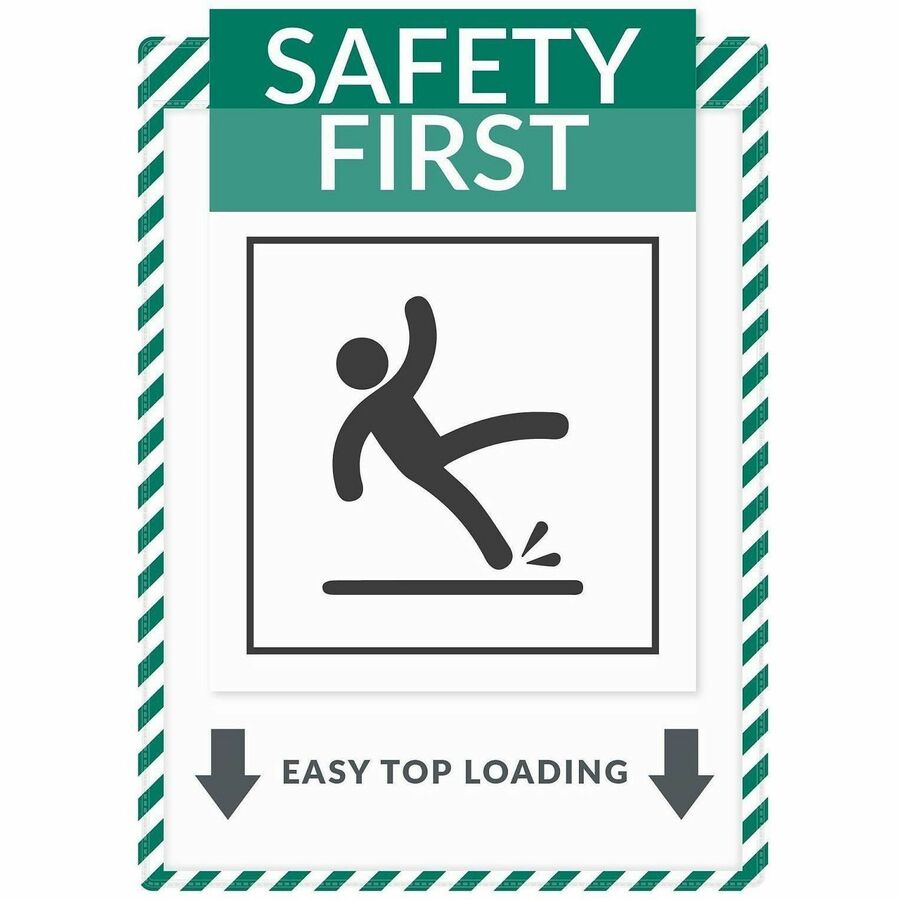 C-Line Safety Striped Shop Ticket Holders