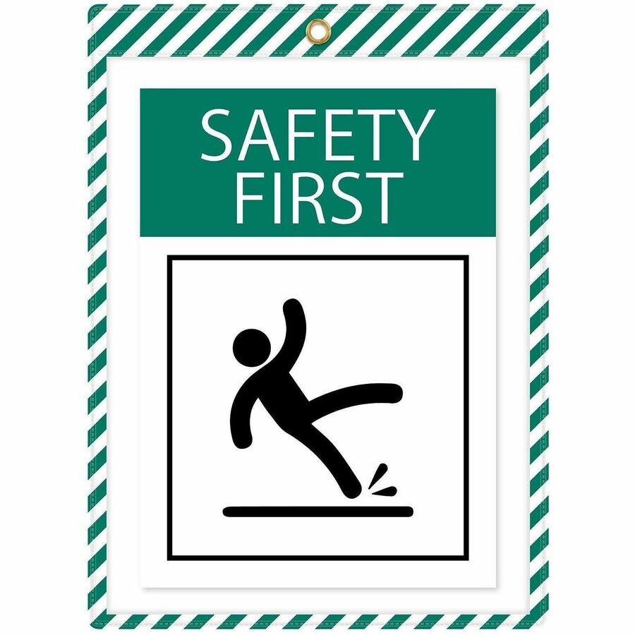 C-Line Safety Striped Shop Ticket Holders