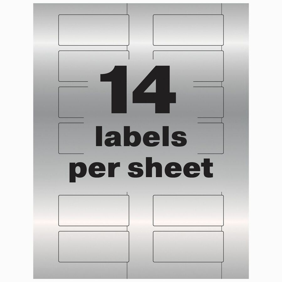 Avery® PermaTrack Metallic Asset Tag Labels, 1-1/4" x 2-3/4" , 112 Asset Tags
