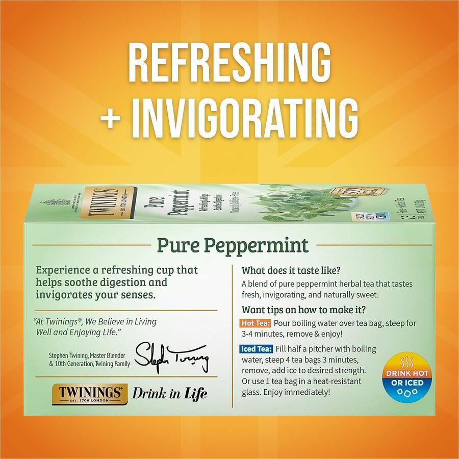 Twinings of London Pure Peppermint Herbal Tea Bag