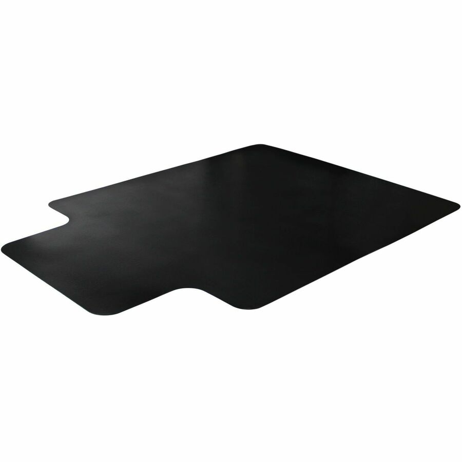 Floortex Advantagemat Black® Vinyl Lipped Chair Mat for Carpets - 36" x 48"