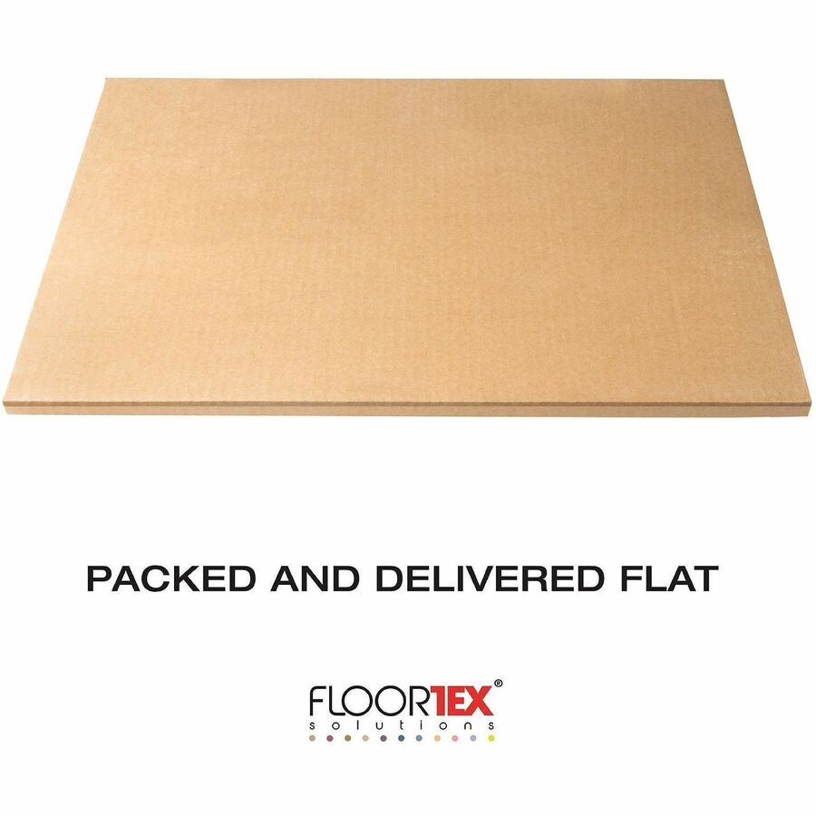 Floortex Cleartex Advantagemat Black Hard Floor PVC Rectangular Chair Mat