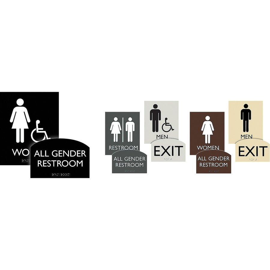 Lorell Arched Men's Restroom Sign