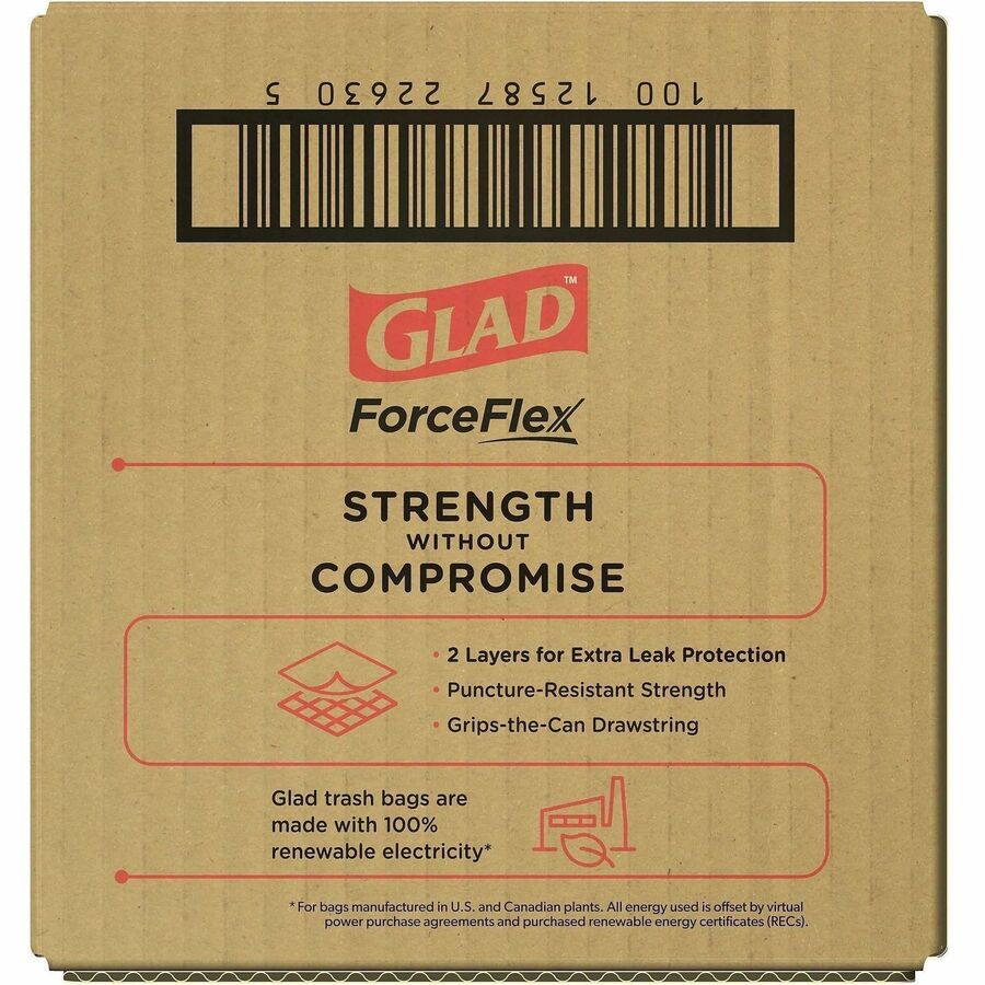 Glad ForceFlex Tall Kitchen Drawstring Trash Bags
