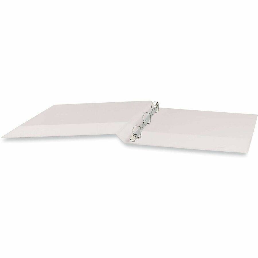 Universal Slant D-Ring View Binder, 3 Rings, 0.5" Capacity, 11 x 8.5, White
