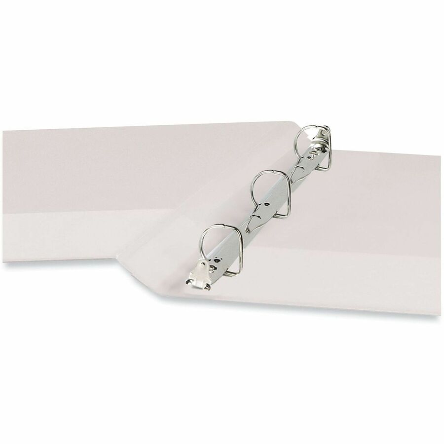 Universal Slant D-Ring View Binder, 3 Rings, 0.5" Capacity, 11 x 8.5, White