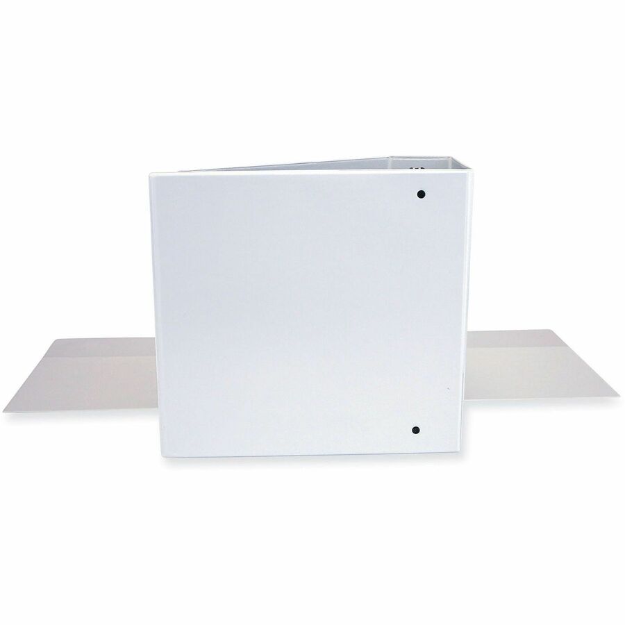 Universal Slant D-Ring View Binder, 3 Rings, 4" Capacity, 11 x 8.5, White