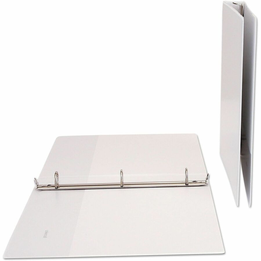 Universal Economy Round Ring View Binder, 3 Rings, 1" Capacity, 11 x 8.5, White