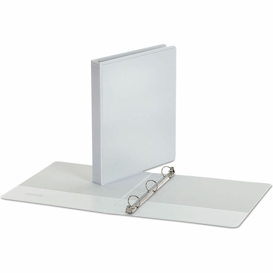 Universal Economy Round Ring View Binder, 3 Rings, 1" Capacity, 11 x 8.5, White