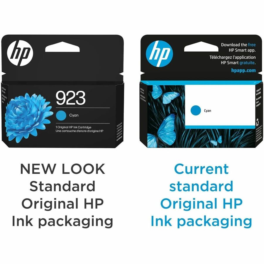 HP 923 Original Inkjet Ink Cartridge - Cyan - 1 Each