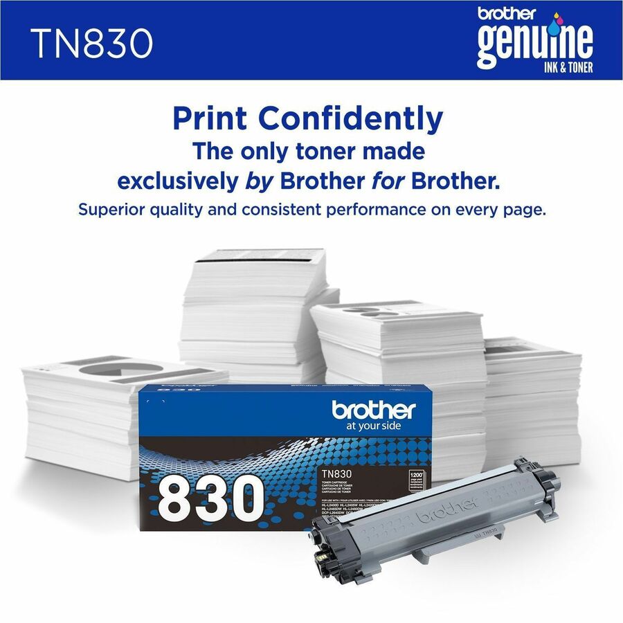 Brother Original Standard Yield Laser Toner Cartridge - Black - 1 Each