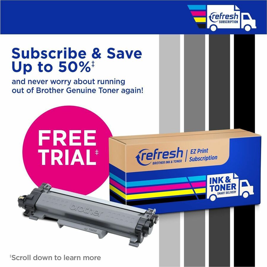 Brother Original Laser Toner Cartridge - Black - 1 Each