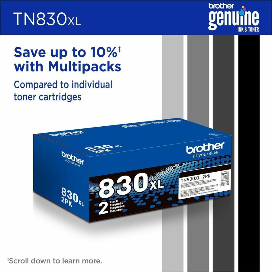 Brother Original Laser Toner Cartridge - Black - 1 Each
