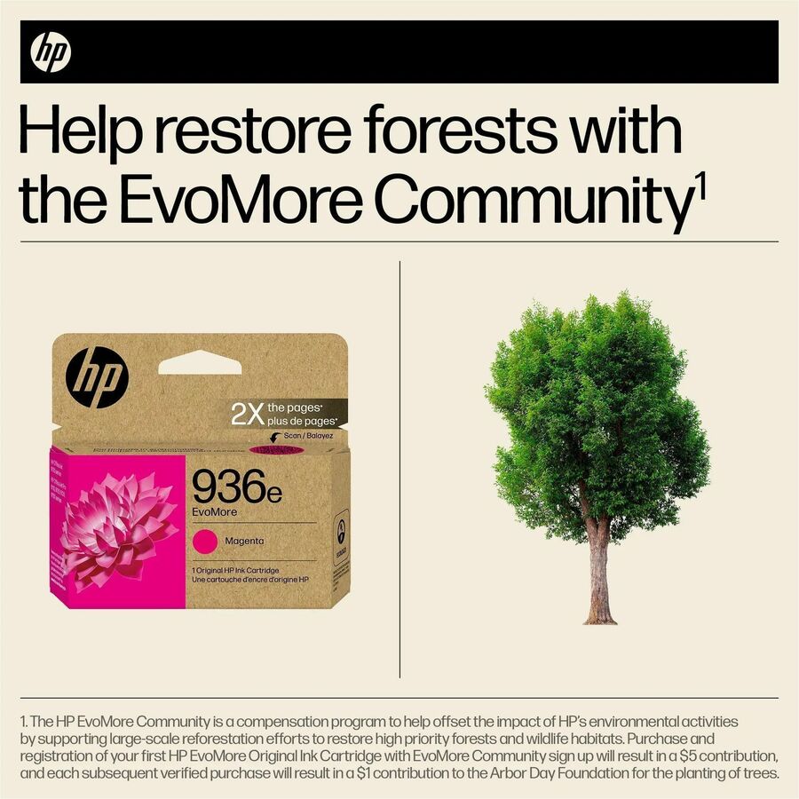 HP EvoMore 936e Original High Yield Inkjet Ink Cartridge - Magenta - 1 Each