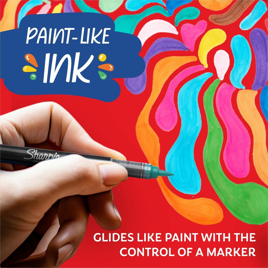 Sharpie Creative Markers, Water-Based Acrylic Markers, Bullet Tip