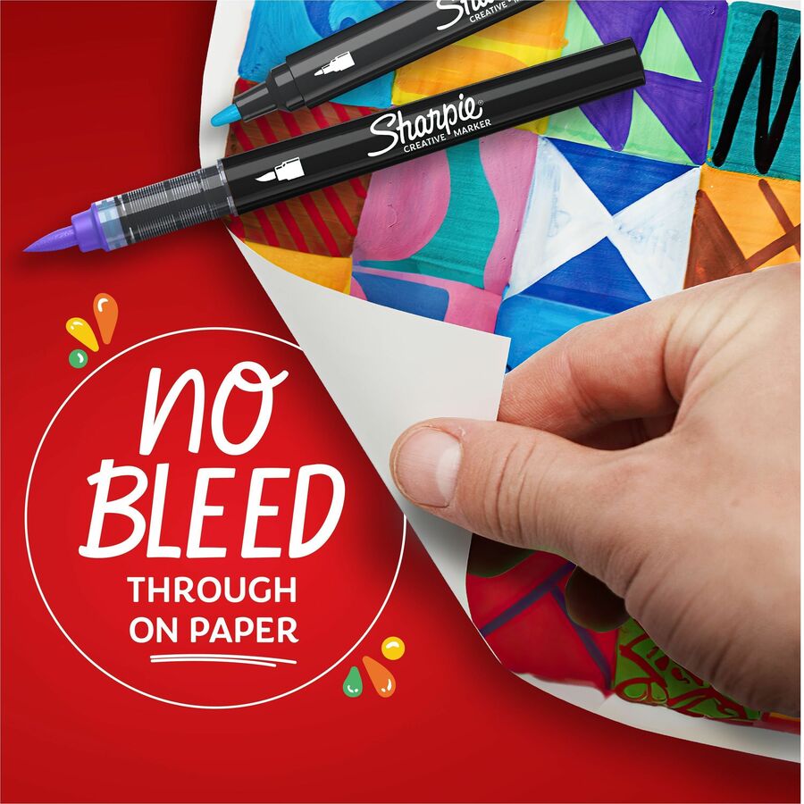 Sharpie Creative Markers, Water-Based Acrylic Markers, Bullet Tip