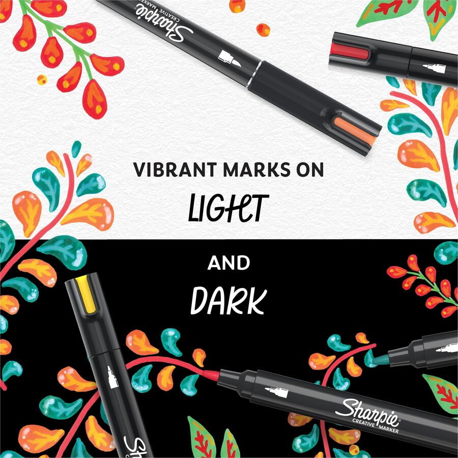 Sharpie Creative Markers, Water-Based Acrylic Markers, Bullet Tip