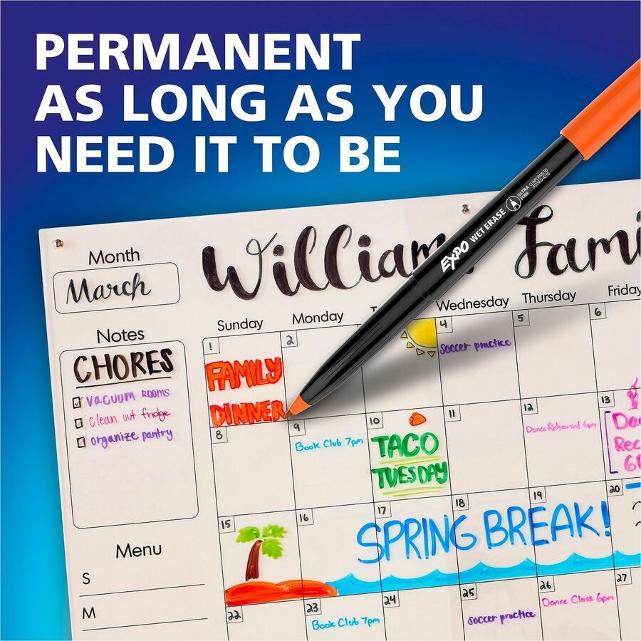 Expo Wet Erase Markers, Ultra Fine Tip