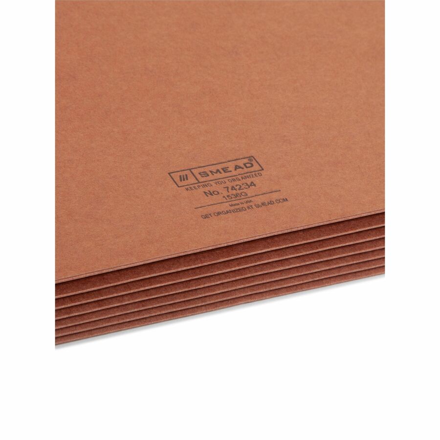 Smead Straight Tab Cut Legal Recycled File Pocket