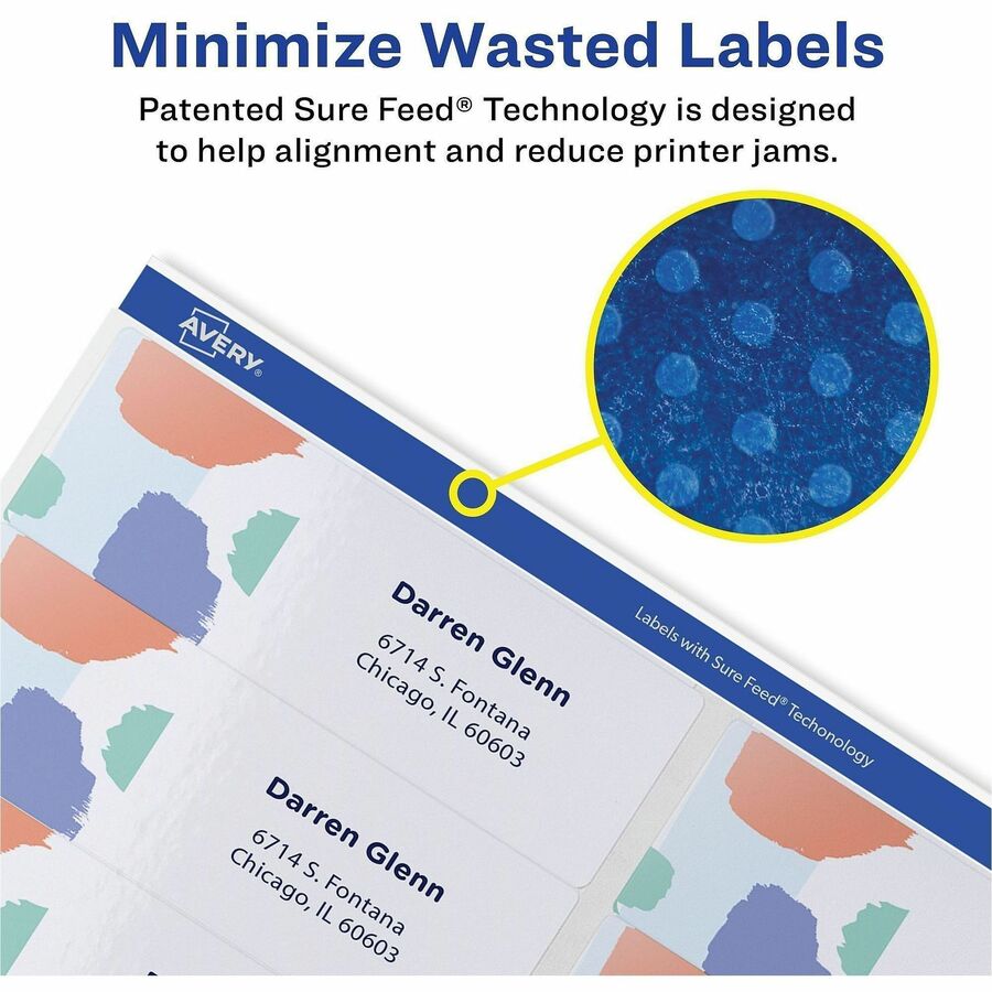 Avery® Easy Peel Address Labels, 1-1/3" x 4" , 1,400 Labels (8462)