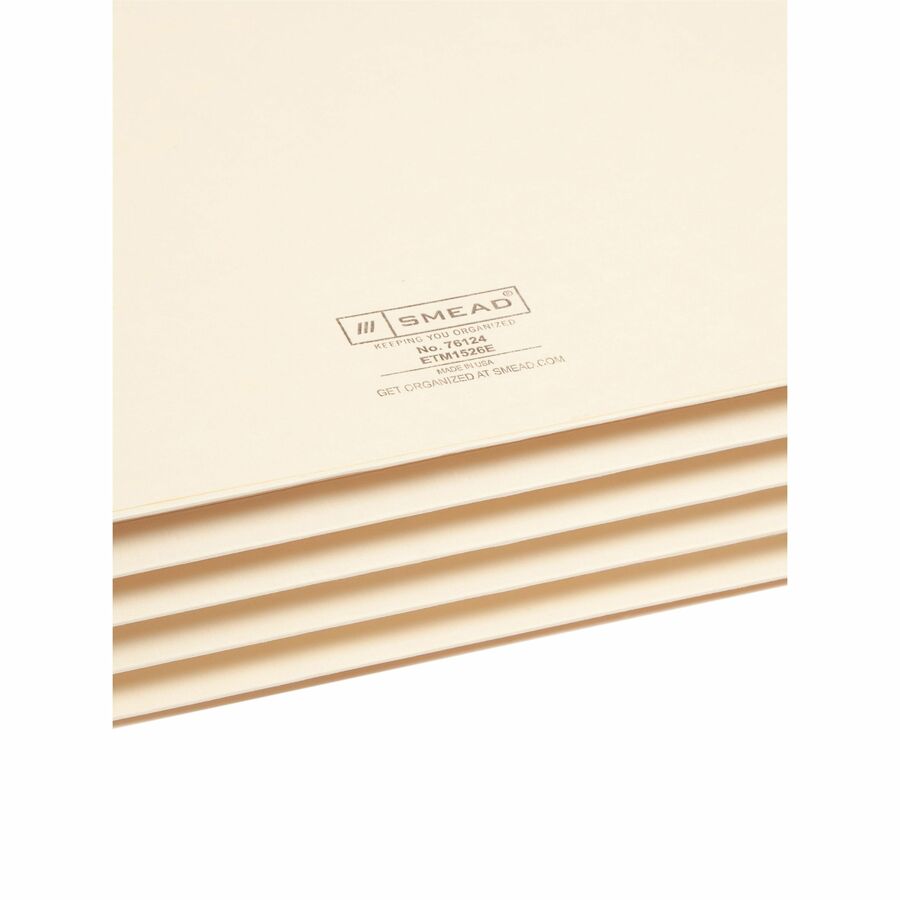 Smead Straight Tab Cut Legal Recycled File Pocket