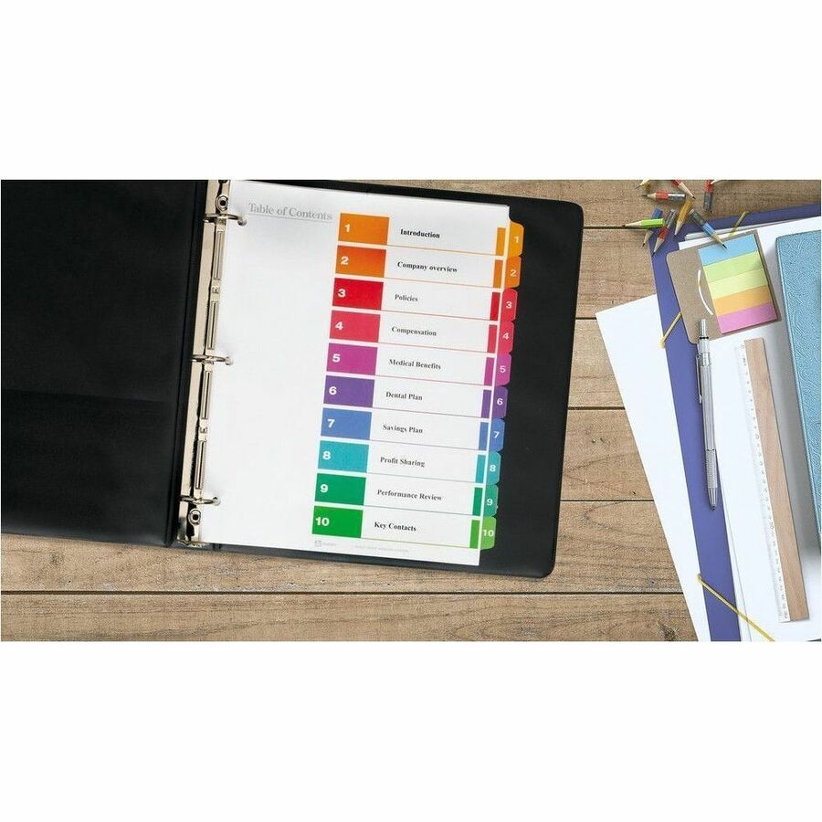 Avery Ready Index Table of Contents Dividers