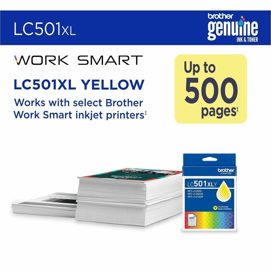 Brother Original High (XL) Yield Inkjet Ink Cartridge - Yellow - 1 Each